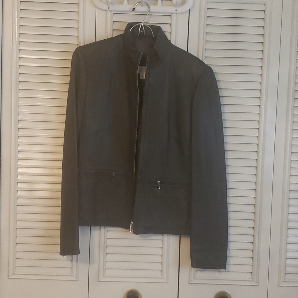 Lambskin leather jacket